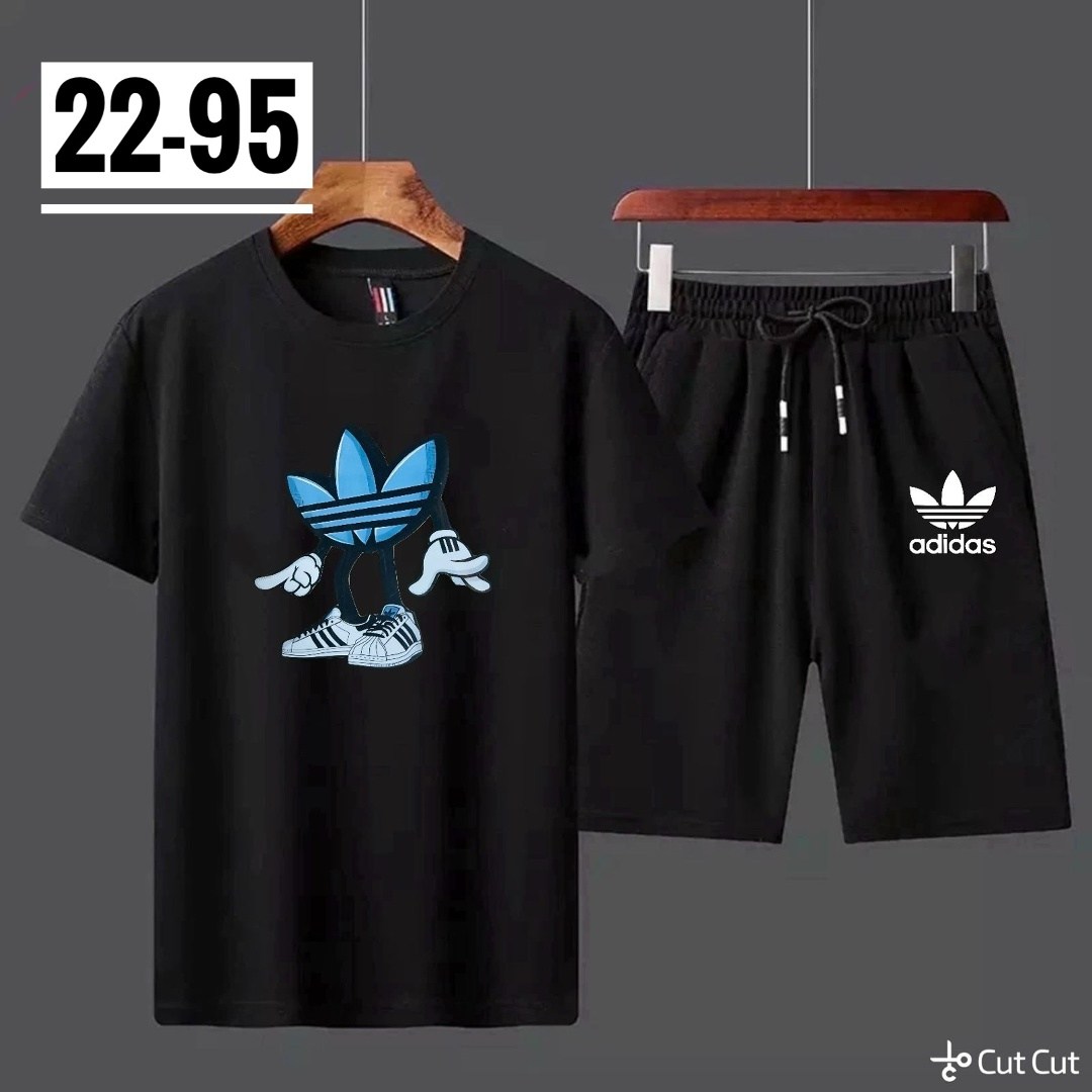 комплект футболок adidas,спортивные костюм,костюм повседневный,костюм шорты и футболка,костюм спортивный мужской