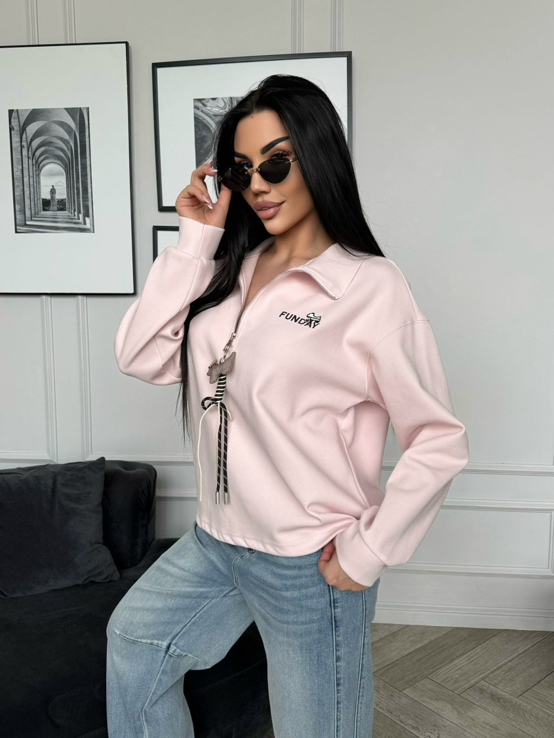 свитшот женская,свитшот с замком,женская кофта,женская блуза,розовый свитшот