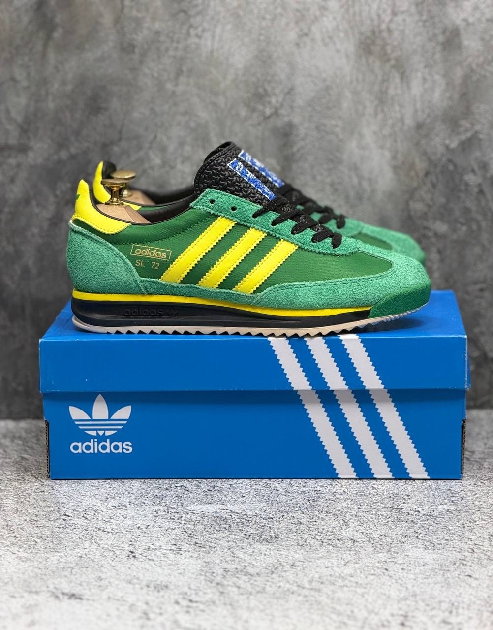 кроссовки adidas,кроссовки adidas originals sl72 retro sport в зеленом и желтом цвете,adidas originals кроссовки,повседневные кроссовки adidas originals sl72 retro sport в зеленом и желтом,зеленые кро