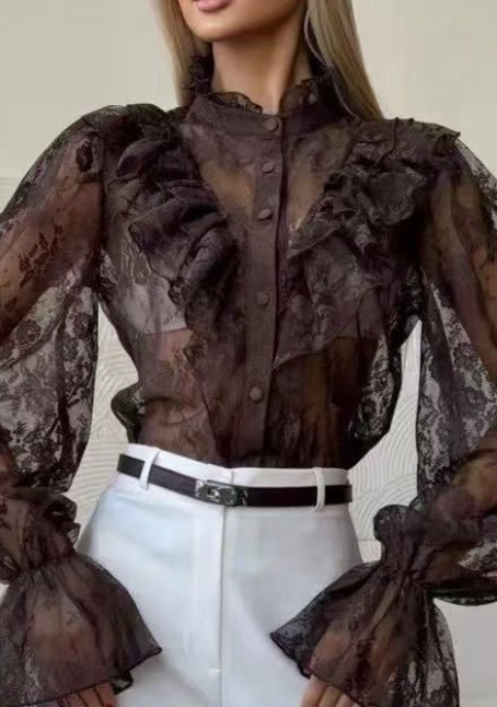 блузка элегантная,блузка с оборками,нарядная блузка,блузка модная,блузка винтажная