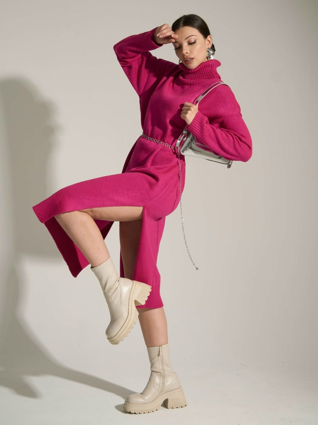 платье вязаное розовое,вязаное платье,шерстяное платье,трикотажное платье,женское платье