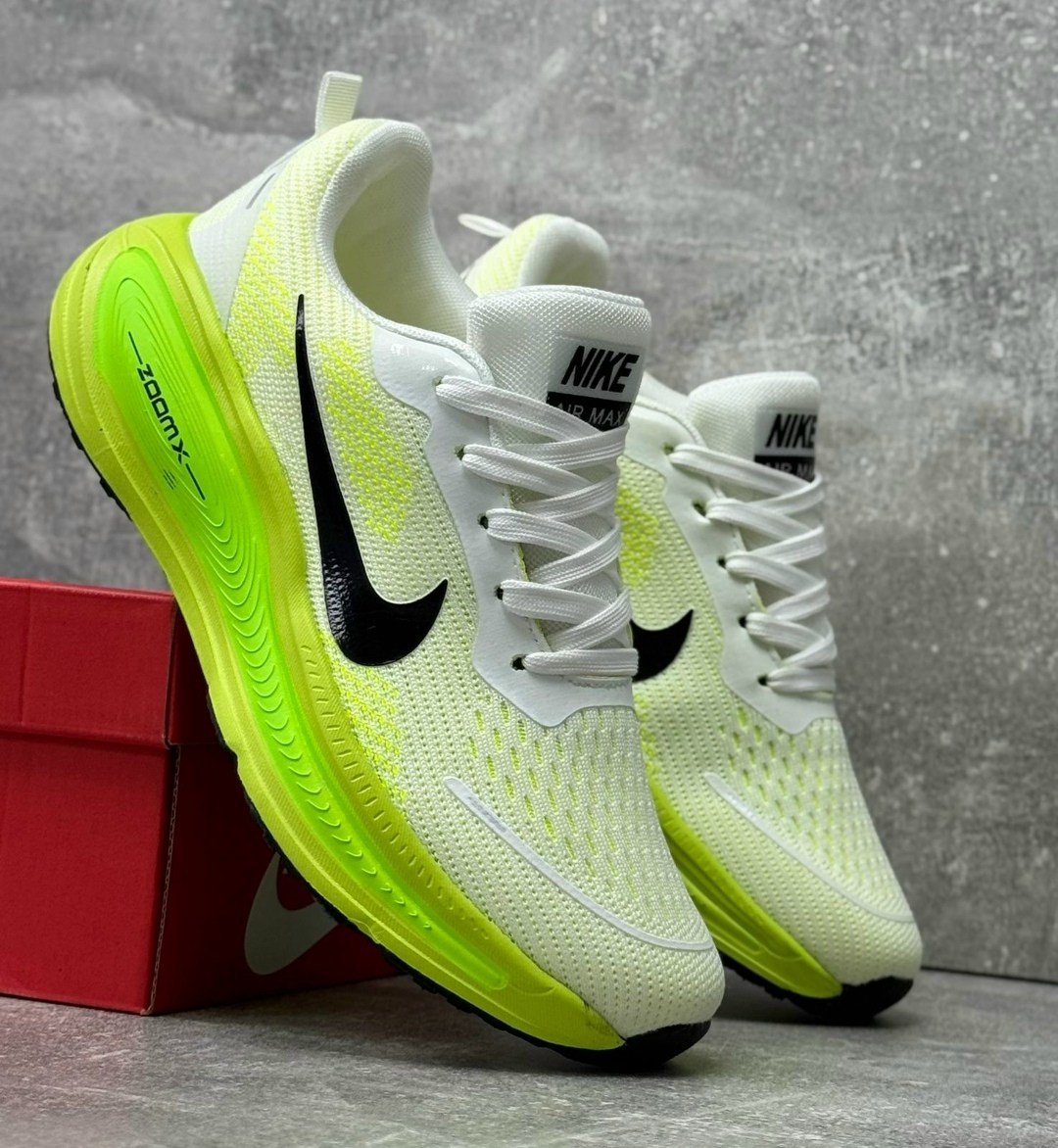 кроссовки nike,кроссовки nike vomer 18,кроссовки zoom vomer 18 nike бело-зеленый,женские кроссовки nike с амортизацией шага бег,кроссовки