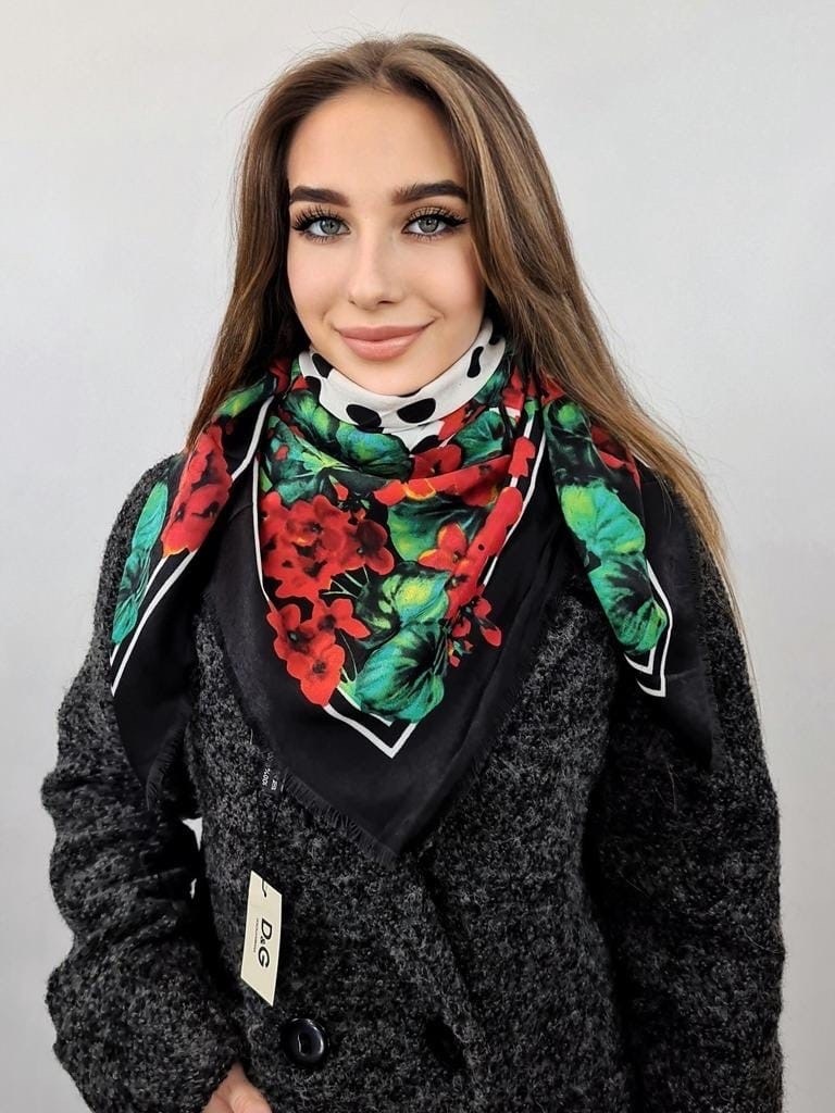 платок дольче габбана,шарф дольче габбана,принт дольче габбана,шарфы и платки,шарф женские