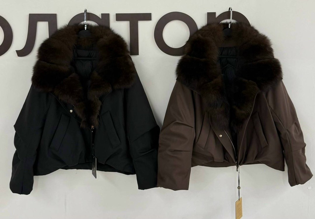 пуховик с натуральным мехом,куртка с мехом,женский пуховик,короткий пуховик,куртка женская с мехом