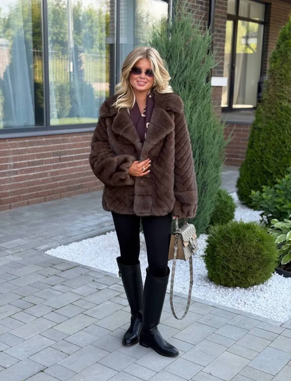 шуба из экомеха под норку city furs,шуба из эко меха,шуба из экомеха под норку city furs цвет коричневый,шуба соболь,норковая шуба