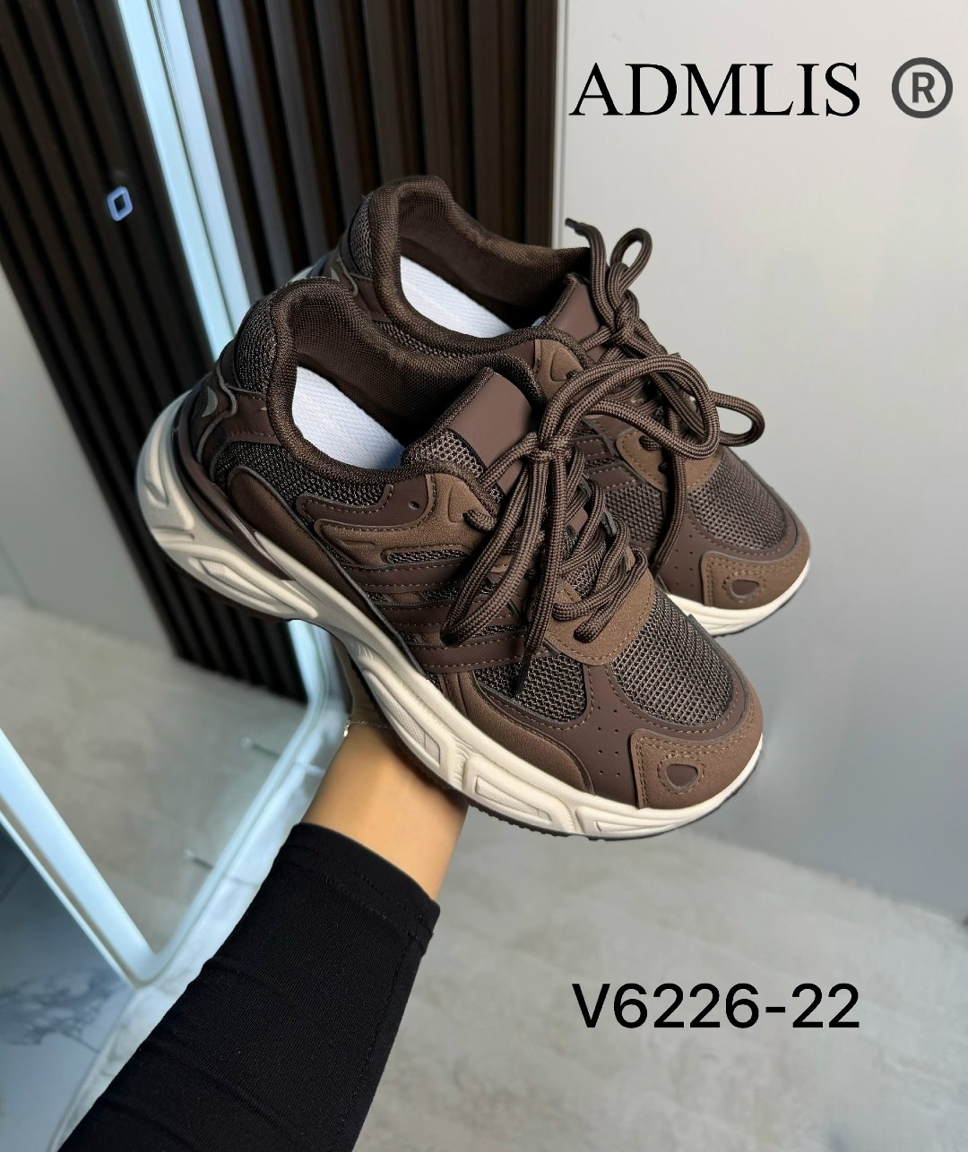 кроссовки женские,,повседневные кроссовки,кроссовки женские коричневые,кроссовки женские толстые низкие коричневый hotwind