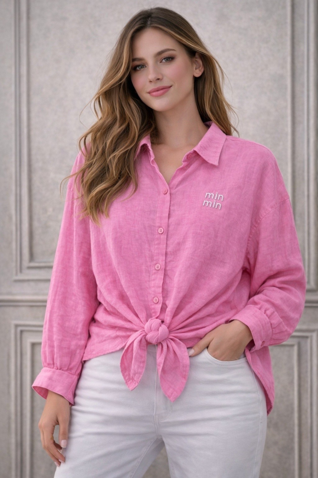 рубашка женская,рубашка,льняная рубашка,рубашка женская льняная,малиновая рубашка женская