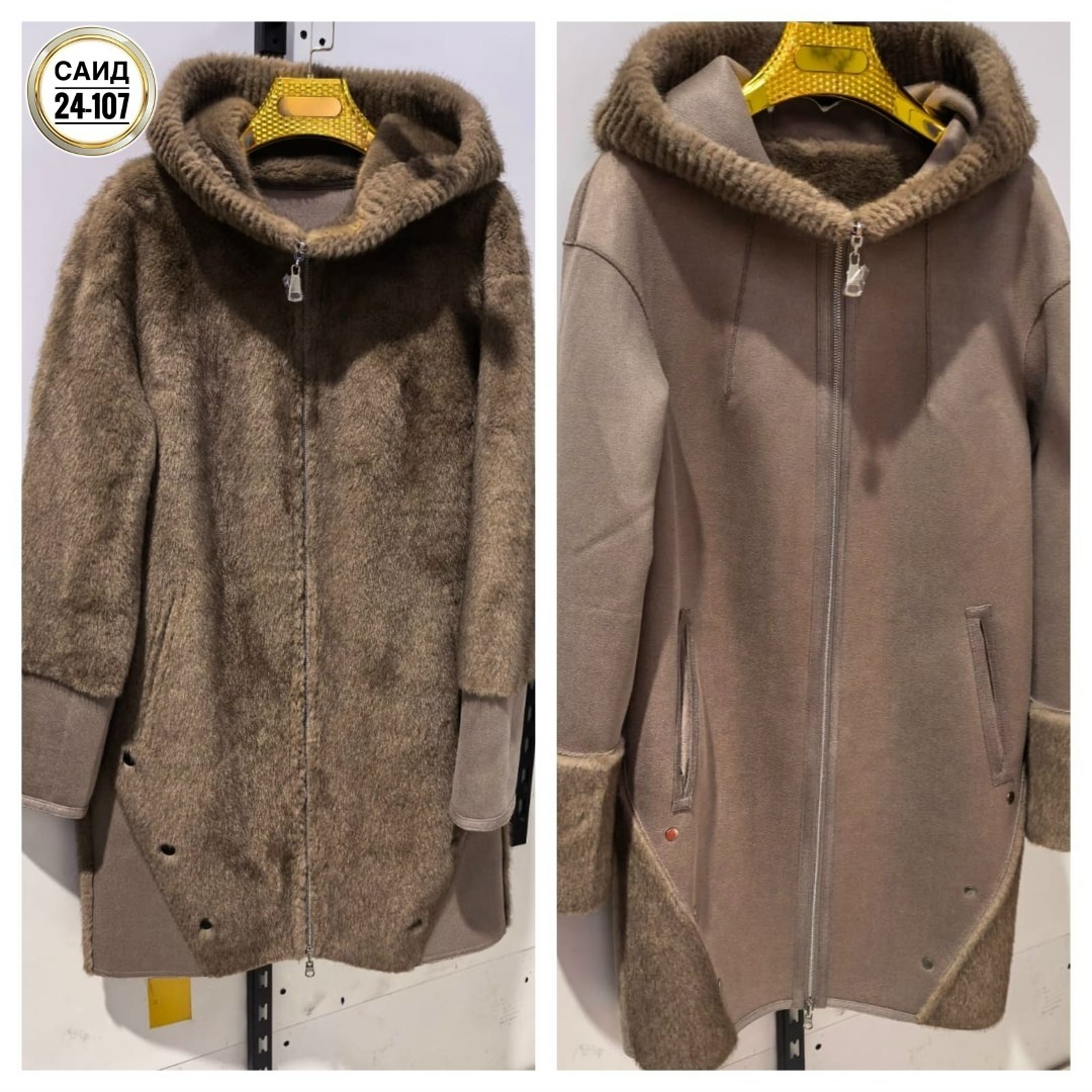женские дублёнки,двухсторонняя дубленка,пальто двухсторонний,серая дубленка,двусторонняя дубленка
