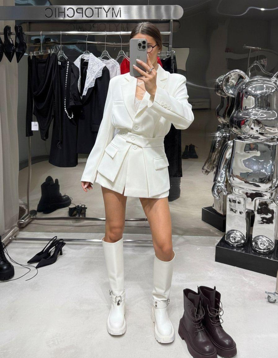 платье пиджак,стильные наряды,стильная одежда,платье пиджак модный