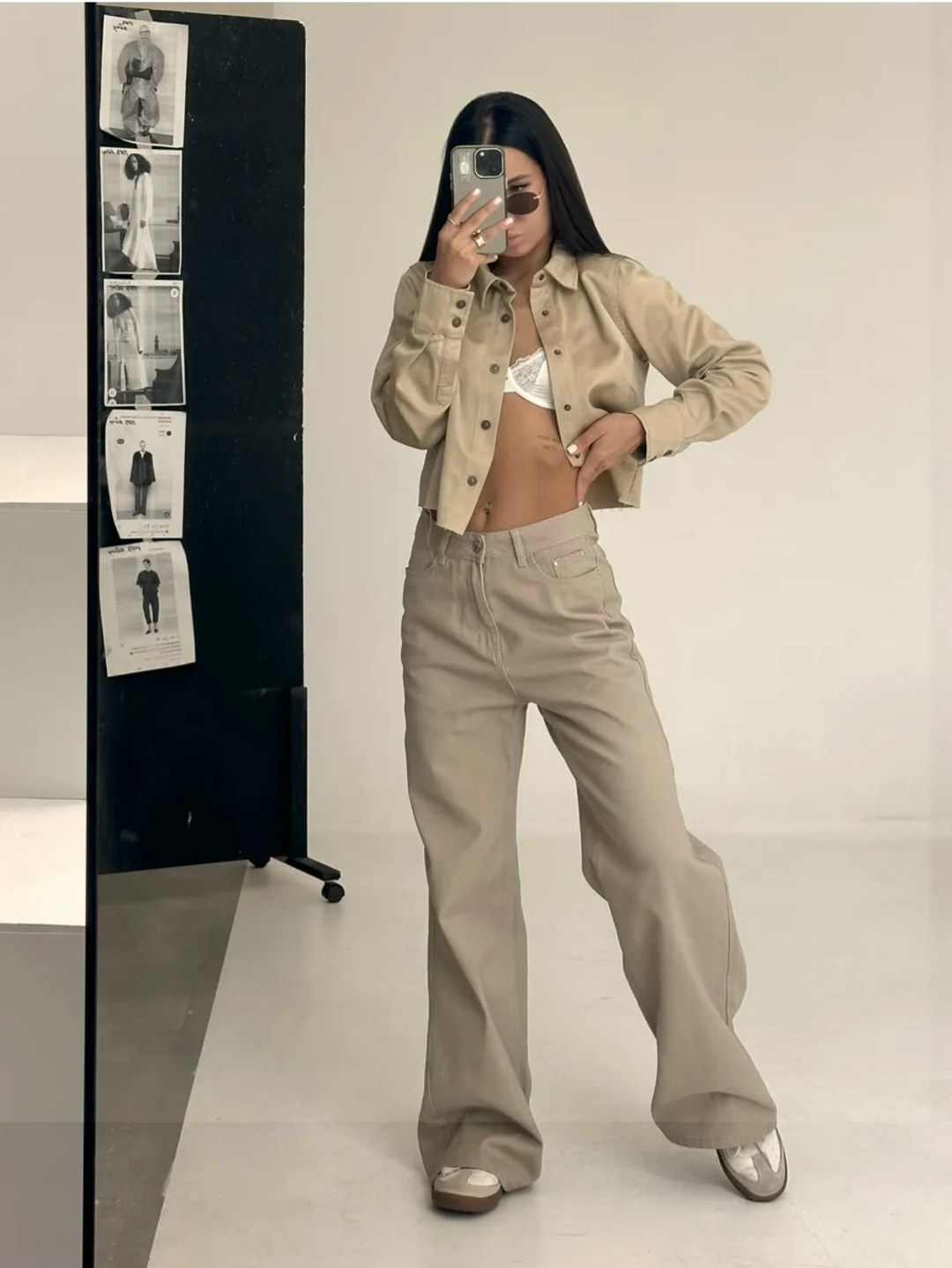 джинсы madmext бежевый,мода стиль,бежевые брюки,брюки стиль