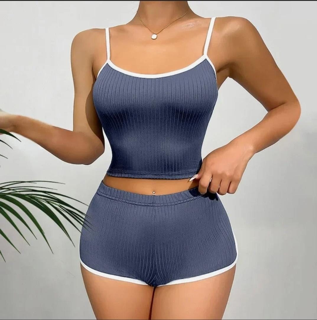 пижама в рубчик женская с шортами,пижама женская,пижама комплект,пижамный комплект женский,пижама с шортами