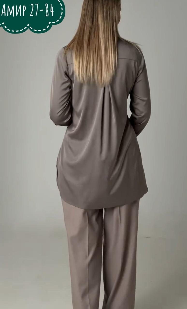 брючный костюм,женский брючный костюм,комплект брючный,костюм брючный 149 серый temper,костюм с брюками