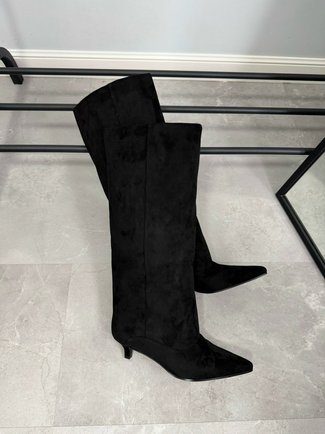 сапоги с отворотом на шпильке el monti,сапоги маскотт замшевые на каблуке,сапоги,элегантные сапоги,замшевые сапоги