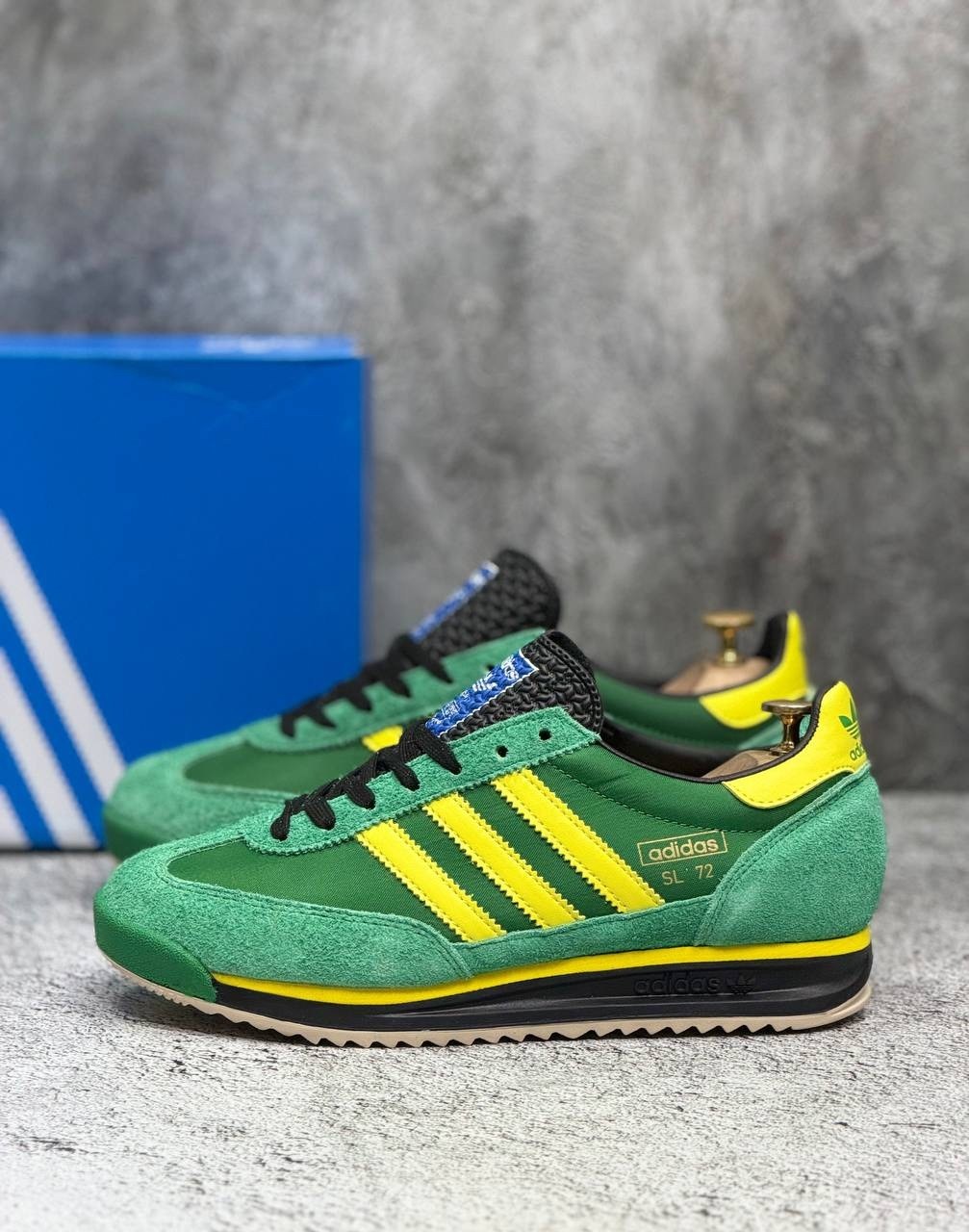 кроссовки adidas,кроссовки adidas originals sl72 retro sport в зеленом и желтом цвете,adidas originals кроссовки,повседневные кроссовки adidas originals sl72 retro sport в зеленом и желтом,зеленые кро