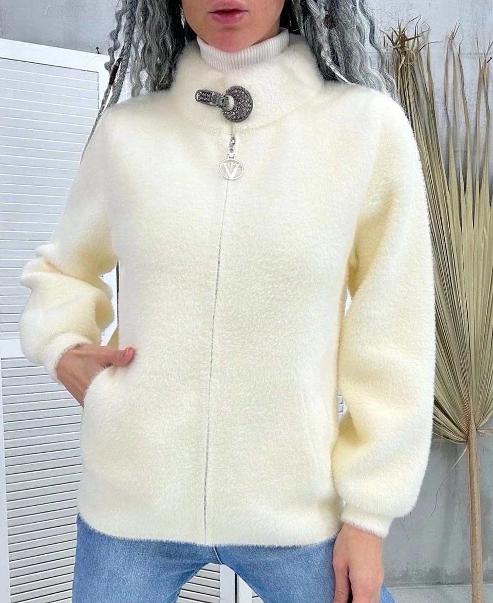 теплая кофта на молнии,куртка из альпаки,кардиган альпака,куртка альпака,теплая кофта