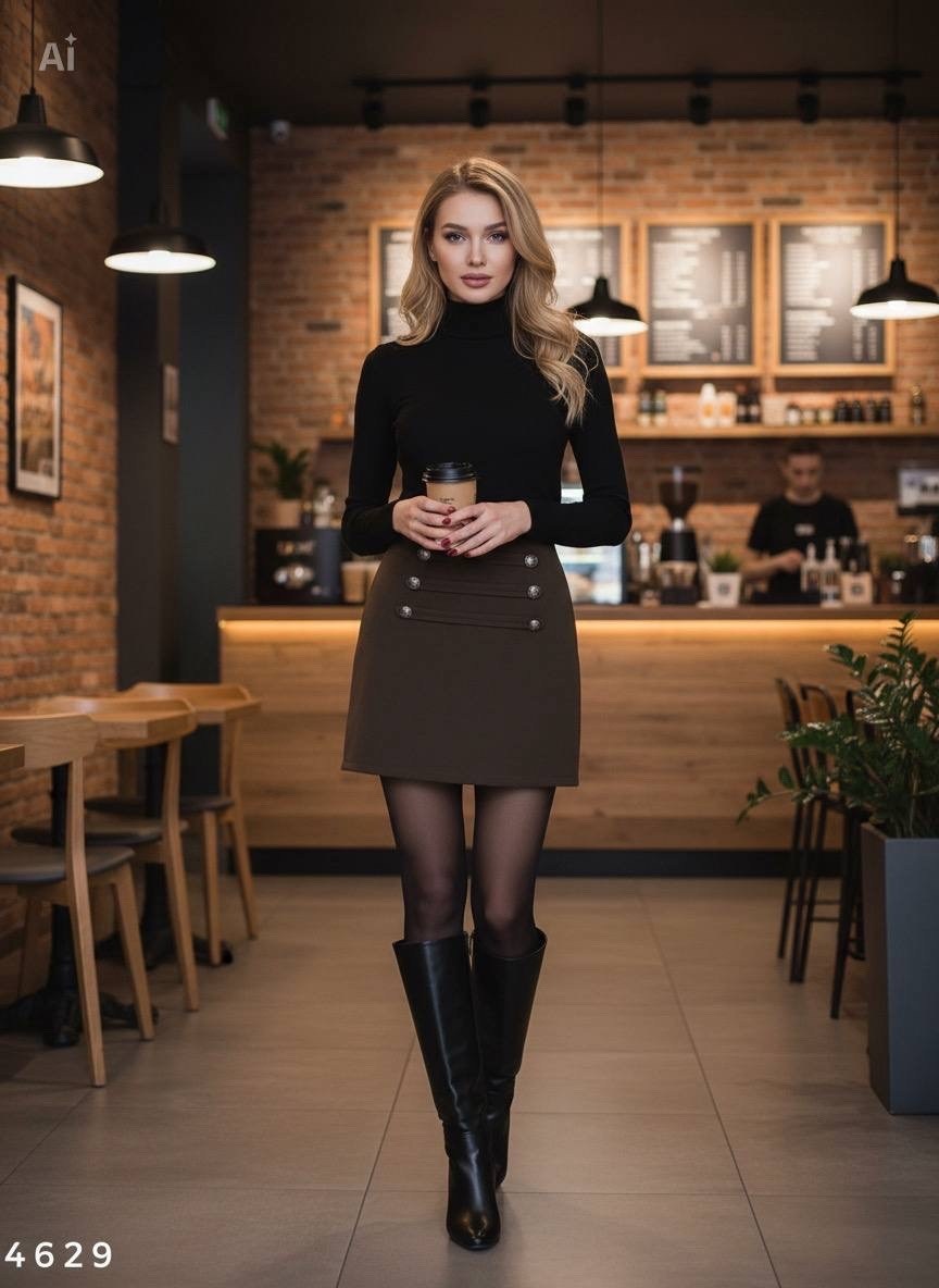 женщин,кожаные юбки,роскошная женщина,водолазка