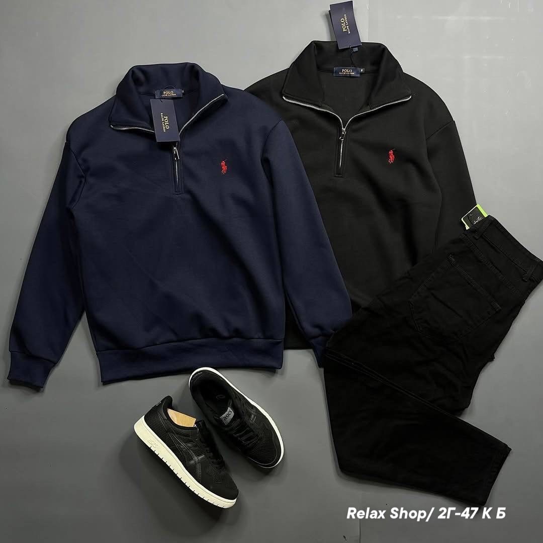хлопковый свитер polo ralph lauren черный,мужская кофта поло,polo ralph lauren vintage fleece quarter zip sweat polo black,polo ralph lauren quarter zip fleece polo black