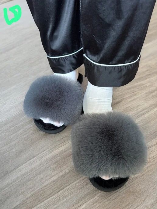 тапочки меховые,тапочки из натурального меха,тапочки с мехом,,женские тапочки с мехом