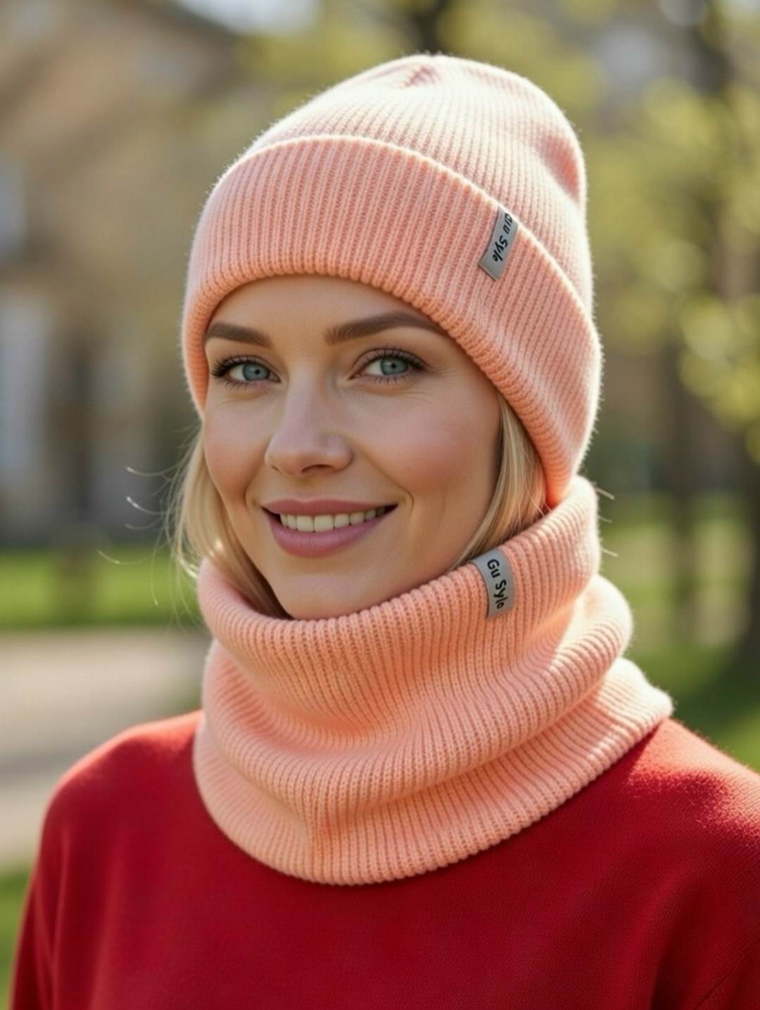 шапка и снуд,комплект шапка снуд,шапка бини,шапка со снудом женская комплект,шапка со снудом женская