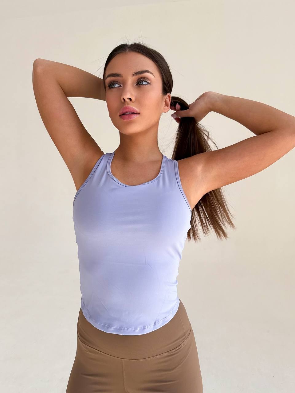 женская майка,женские спортивные топы,спортивные топы,одежда для спорта,майка с топом для фитнеса