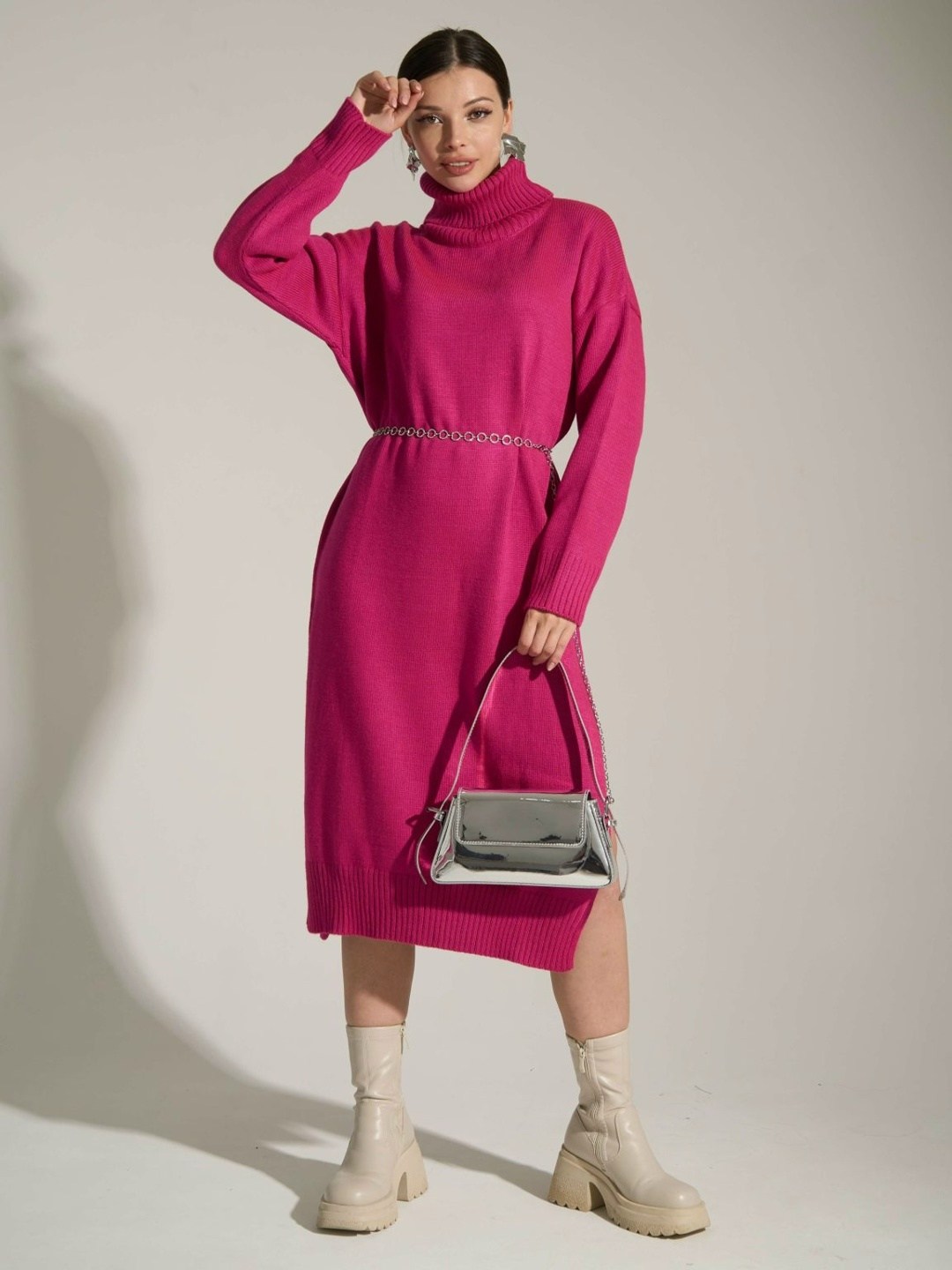 платье вязаное розовое,вязаное платье,шерстяное платье,трикотажное платье,женское платье