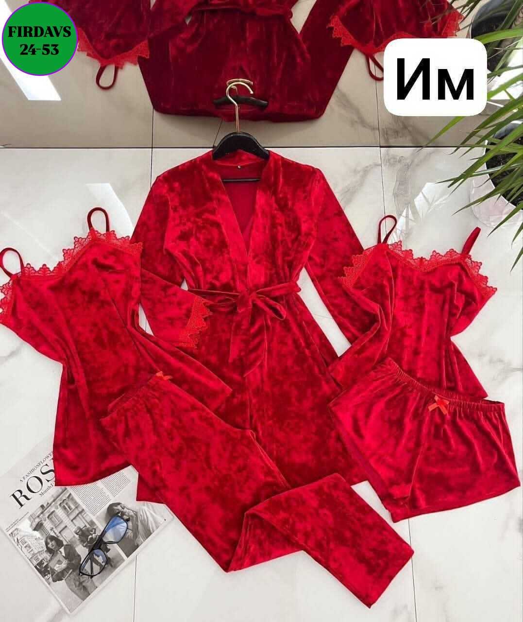 пижама женская бархатная комплект,комплект пижама женский бархат,женские пижамы из бархата,пижама велюр,пижама женская 4ка велюр