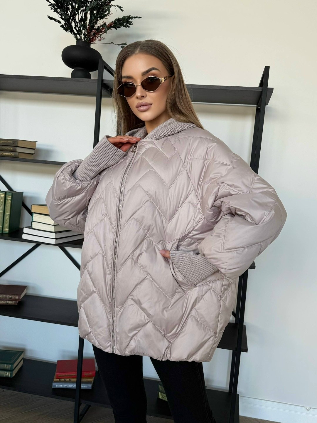 куртка стеганая оверсайз с капюшоном okxana utova brand,куртка стеганая оверсайз с капюшоном okxana utova brand 280179549,куртка оверсайз с капюшоном осенняя okxana utova brand,куртка женская,куртка о