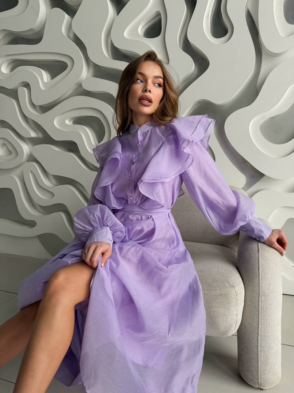 платье,платье женская,платье с поясом,платье женское сиреневое,платье стильное
