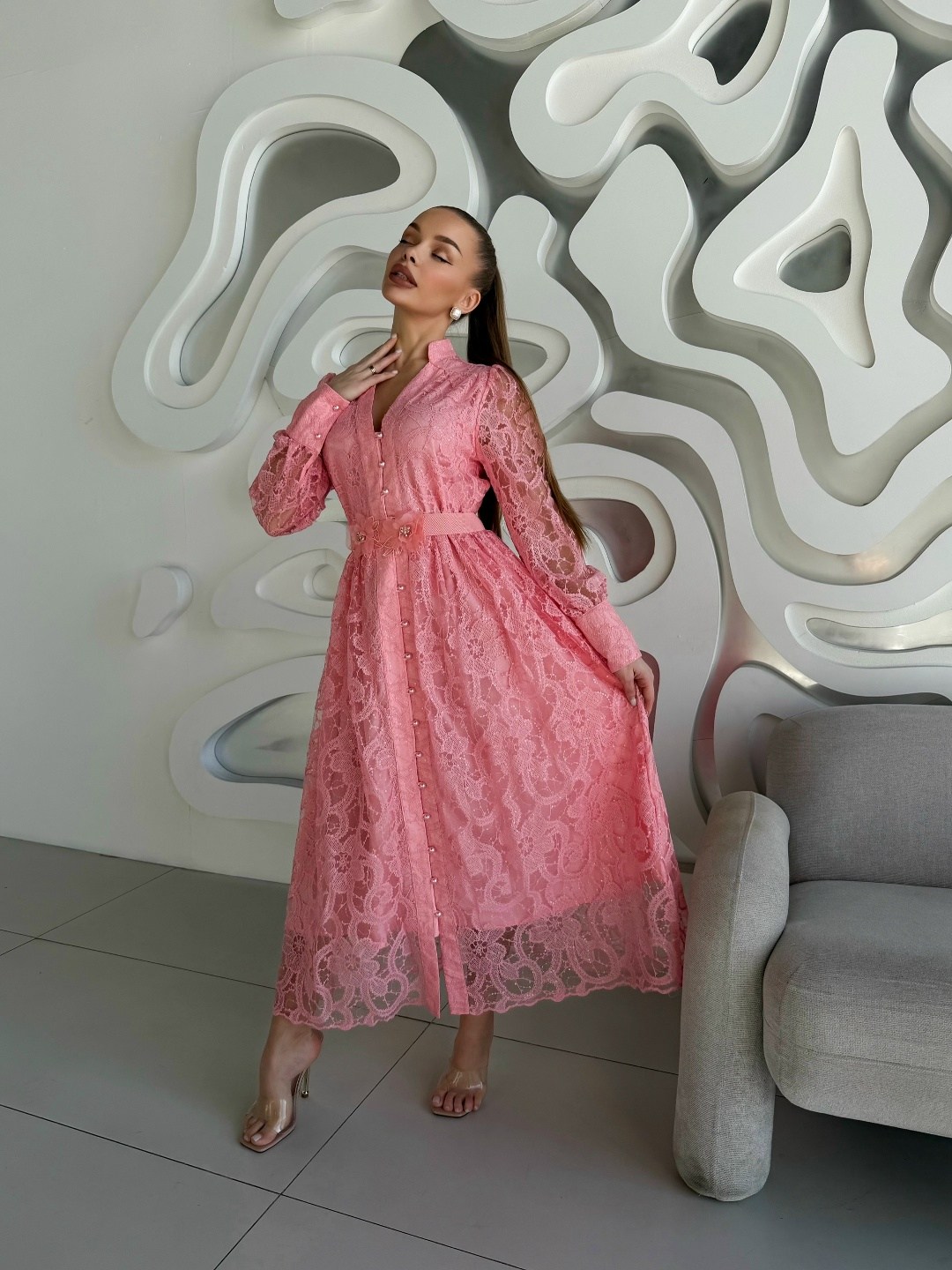 модное платье,кружевное платье,платье,женское платье,платье пудровое