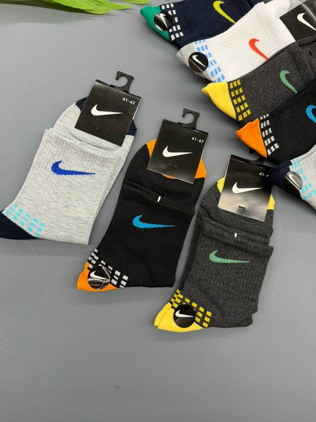 комплект носков nike,комплект носков мужских nike nop2_5 разноцветных 41-47,комплект носки мужские,носки мужские спортивные,мужские носки