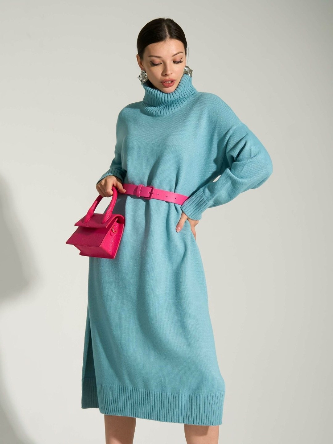 платье вязаное розовое,вязаное платье,шерстяное платье,трикотажное платье,женское платье