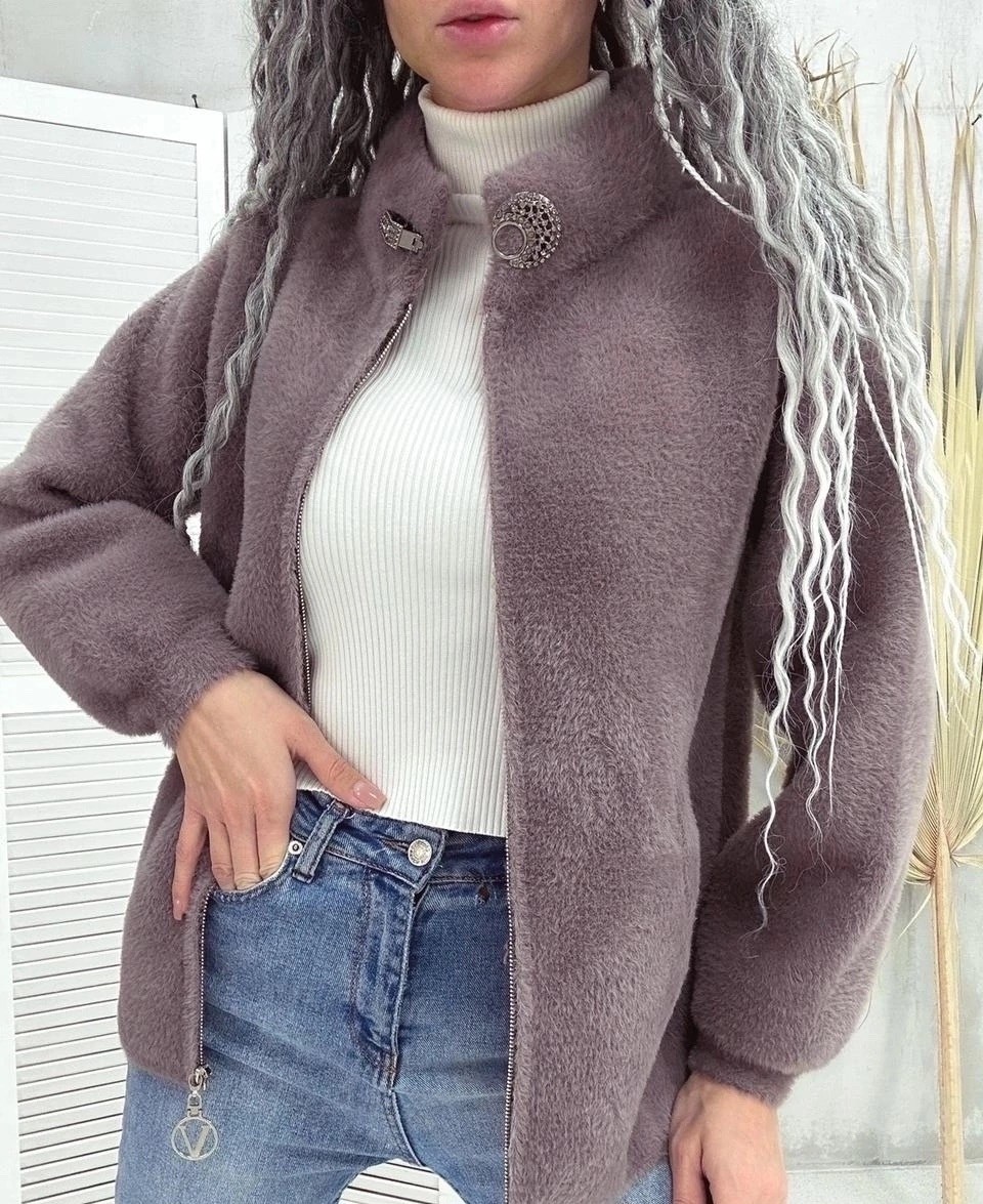 теплая кофта на молнии,куртка из альпаки,кардиган альпака,куртка альпака,теплая кофта