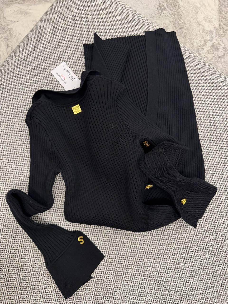 трикотажное платье лапша миди naox 252918086,платье женские,платье,платье черное,вязаное платье