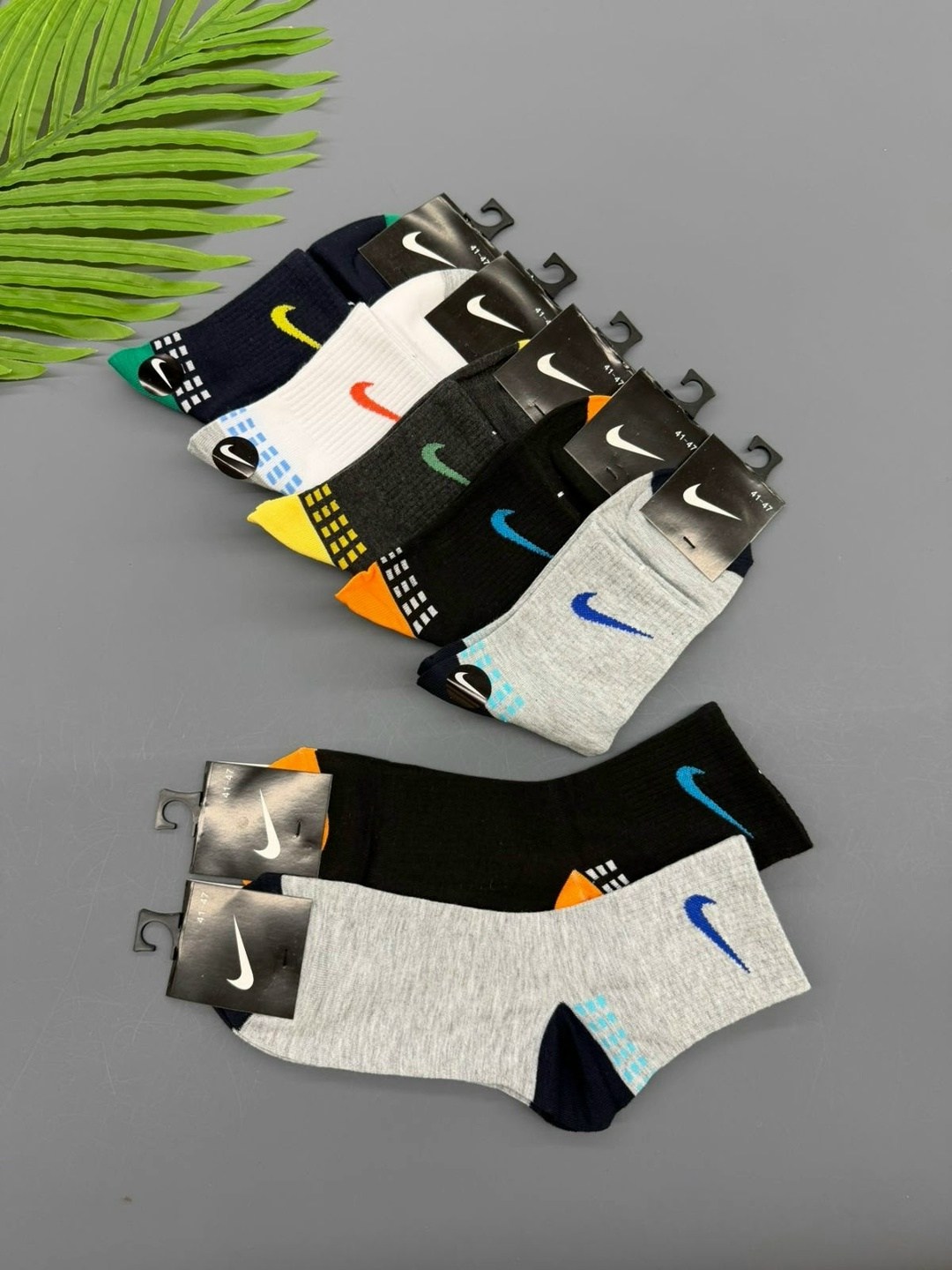 комплект носков nike,комплект носков мужских nike nop2_5 разноцветных 41-47,комплект носки мужские,носки мужские спортивные,мужские носки