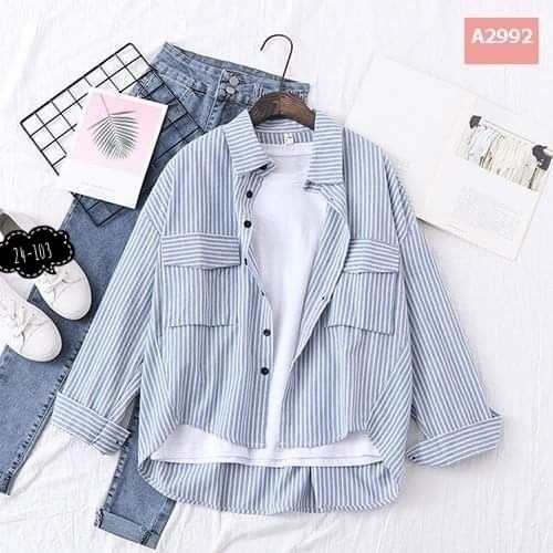 повседневная рубашка,рубашка женская повседневная,рубашка женская,рубашка в полоску повседневная,хлопковая рубашка в полоску оверсайз cosmo brand