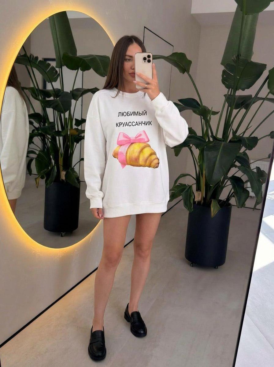 свитшот оверсайз с принтом,худи оверсайз,cвитшот женский оверсайз,женский свитшот,женская толстовка оверсайз