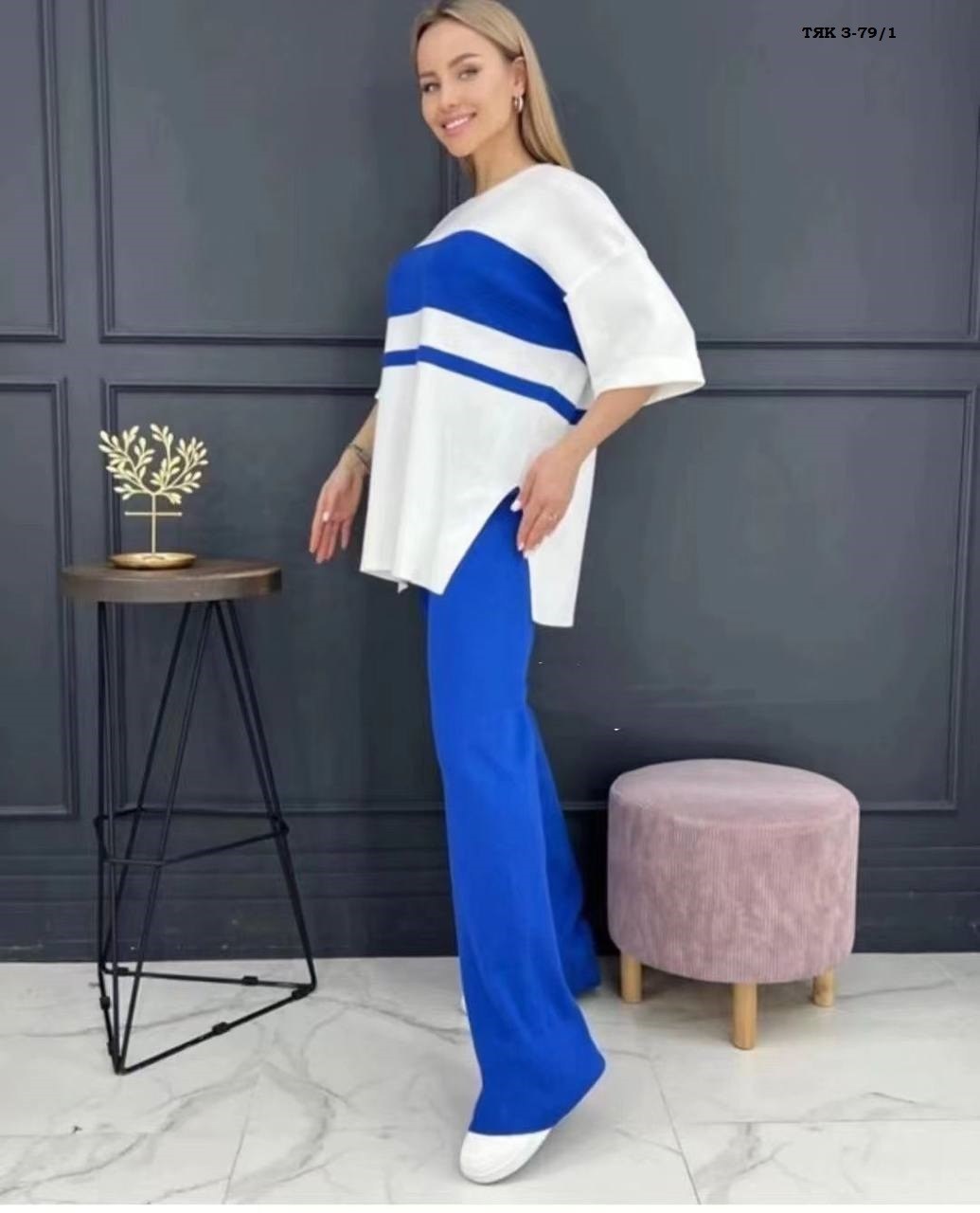 трикотажный костюм,вязаный костюм с брюками палаццо,костюм с брюками,костюм двойка женская,женский брючный костюм