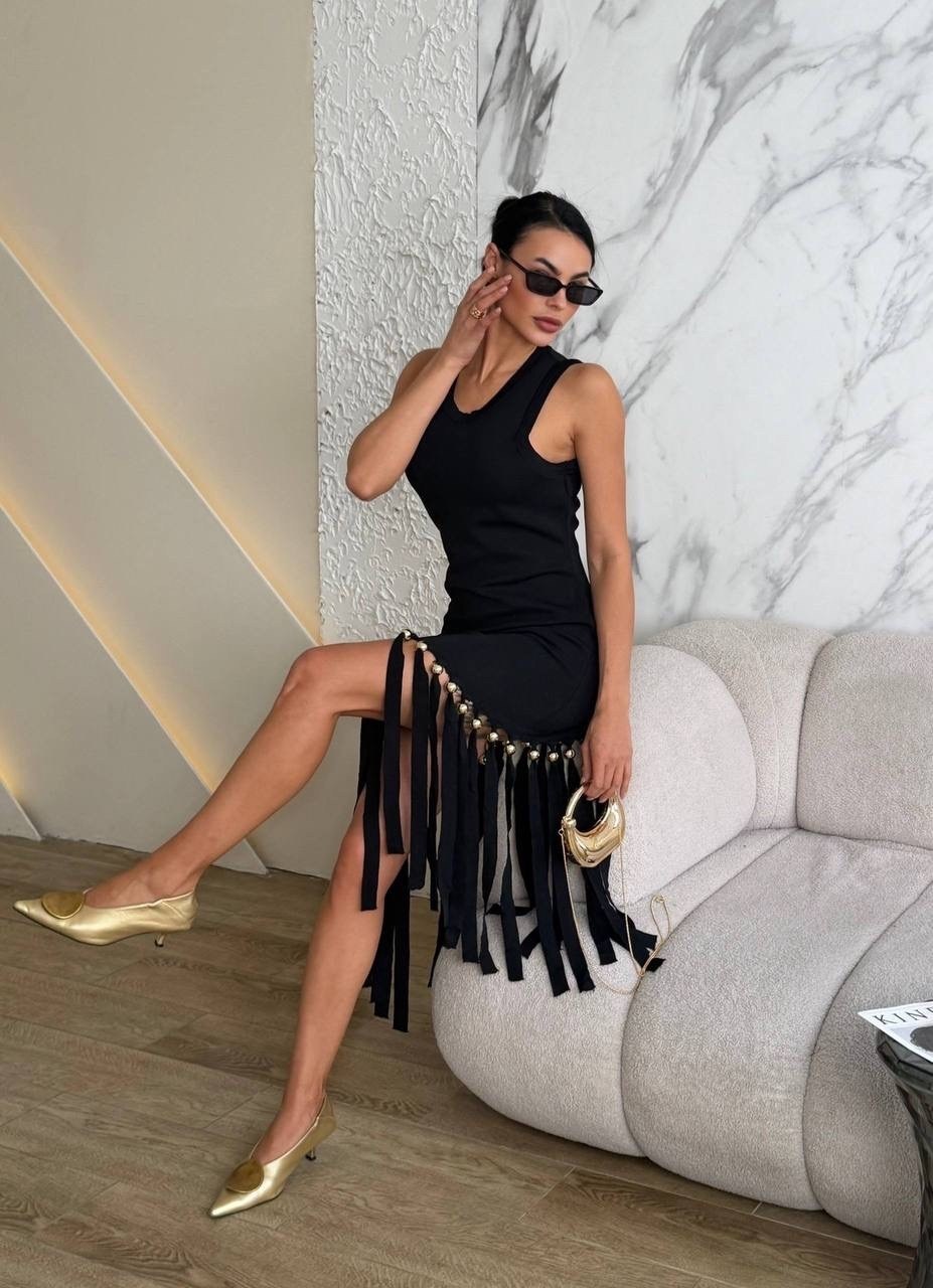 платье с бахромой,платье,элегантные платья,женское платье,трикотажное платье