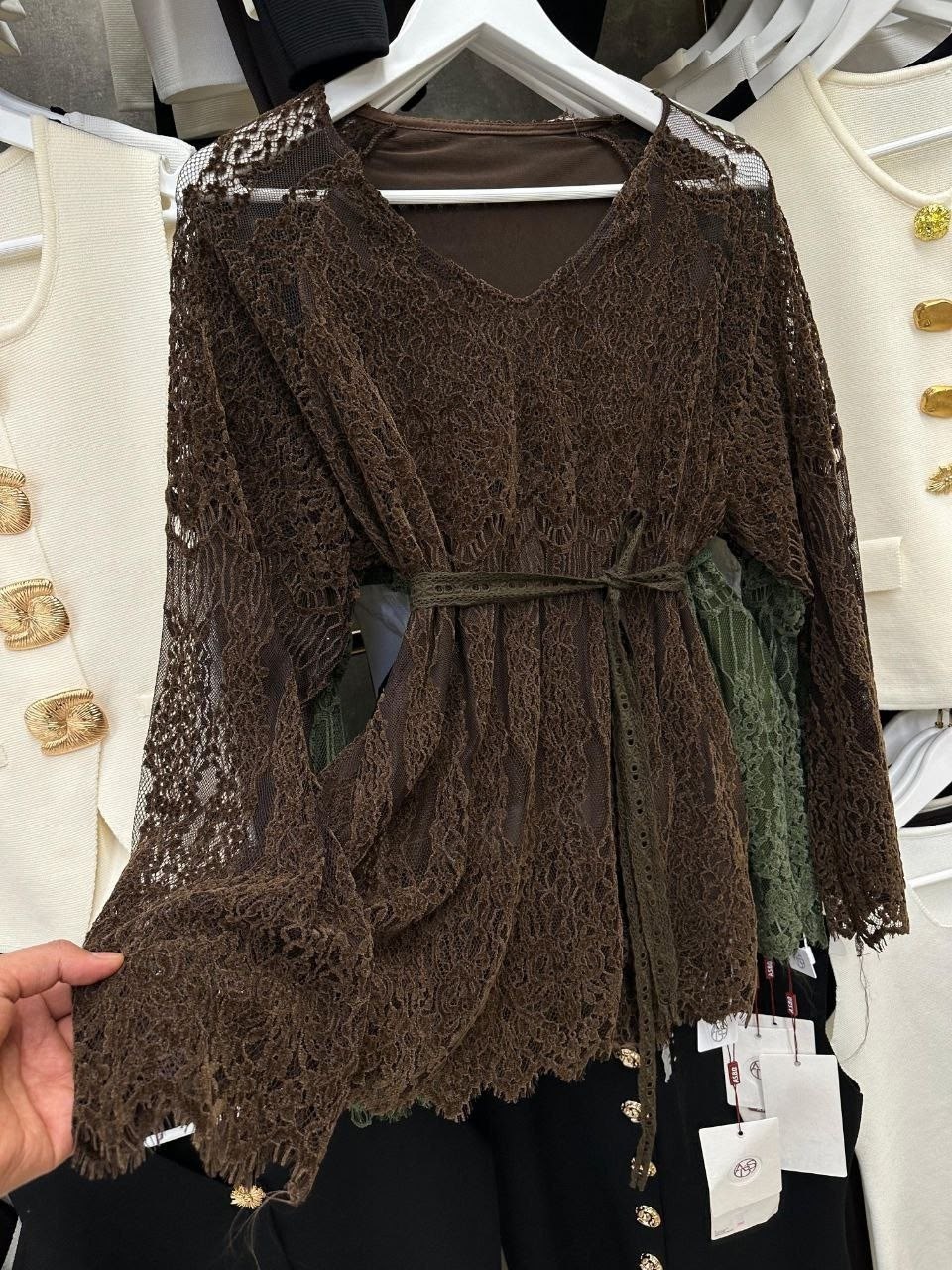 блуза с оборками кружевная nume,кружевная блузка,блузы женские,блуза с оборками кружевная,женская блузка