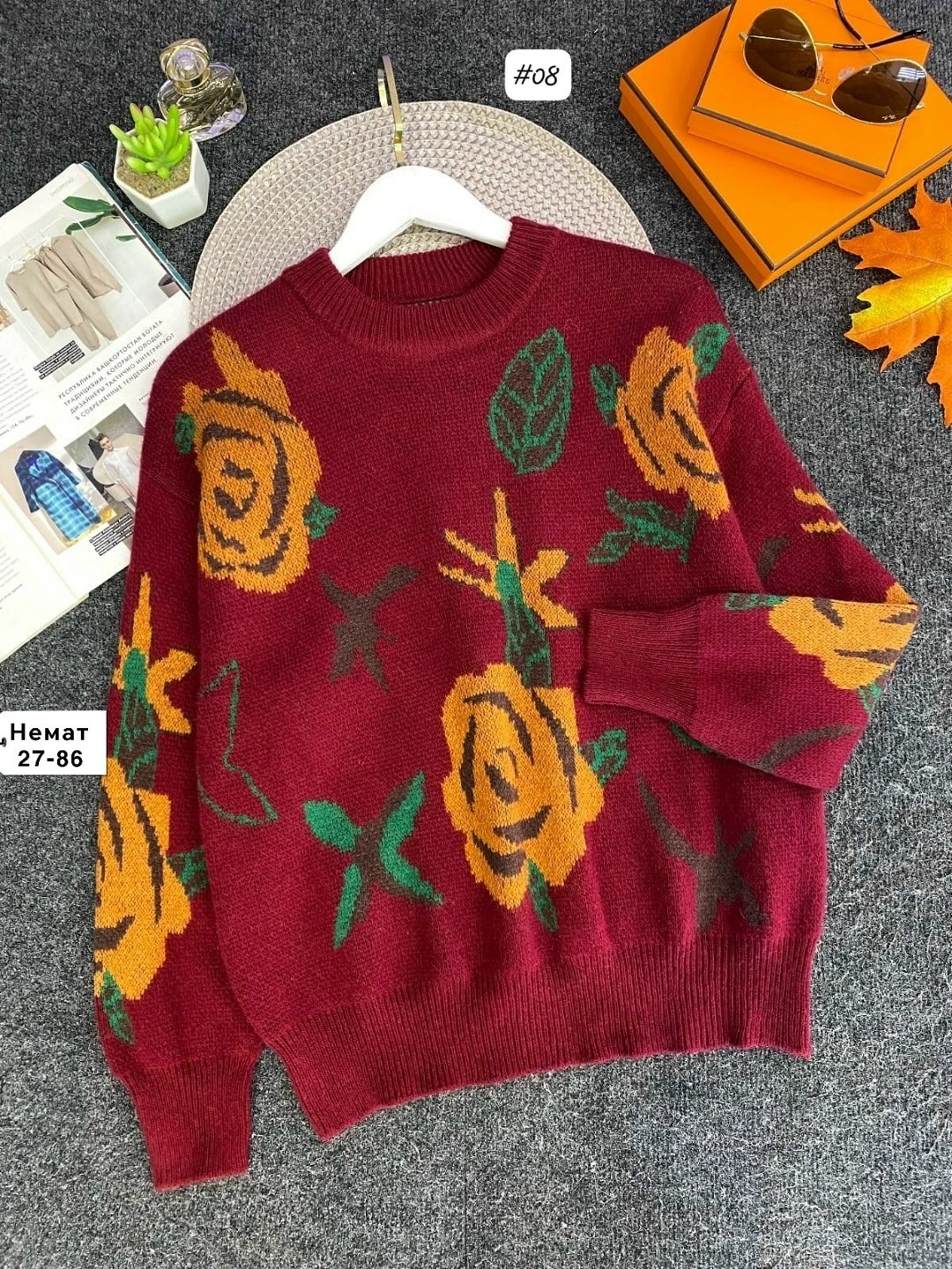 женская кофта,кофта вязаная,свитер,вязаные свитера,кофта цветочки