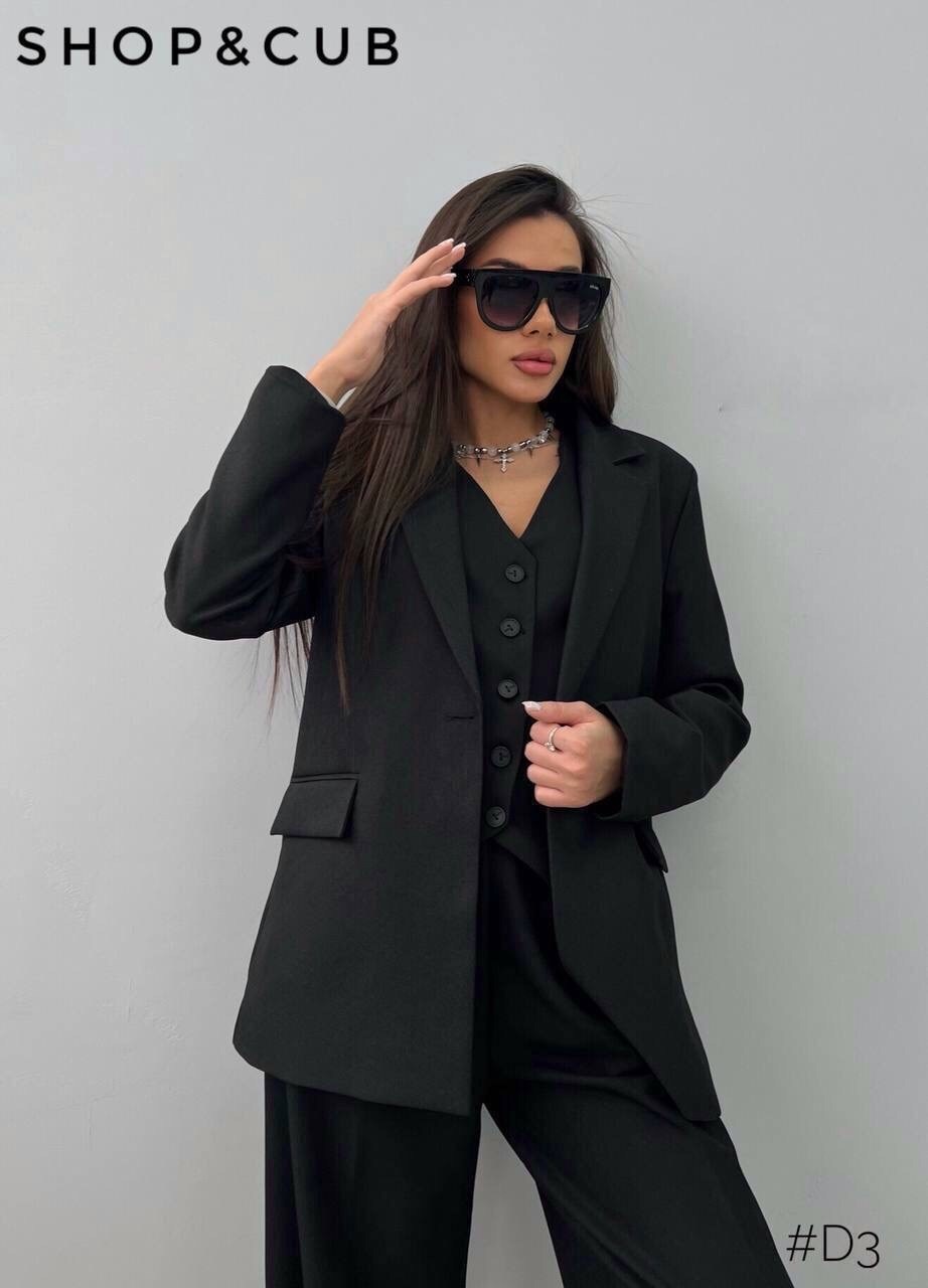 костюм-тройка брючный офисный с пиджаком cosmo brand,брючный костюм,женский брючный костюм,костюм-тройка брючный офисный с пиджаком cosmo brand 253023143,костюм с брюками