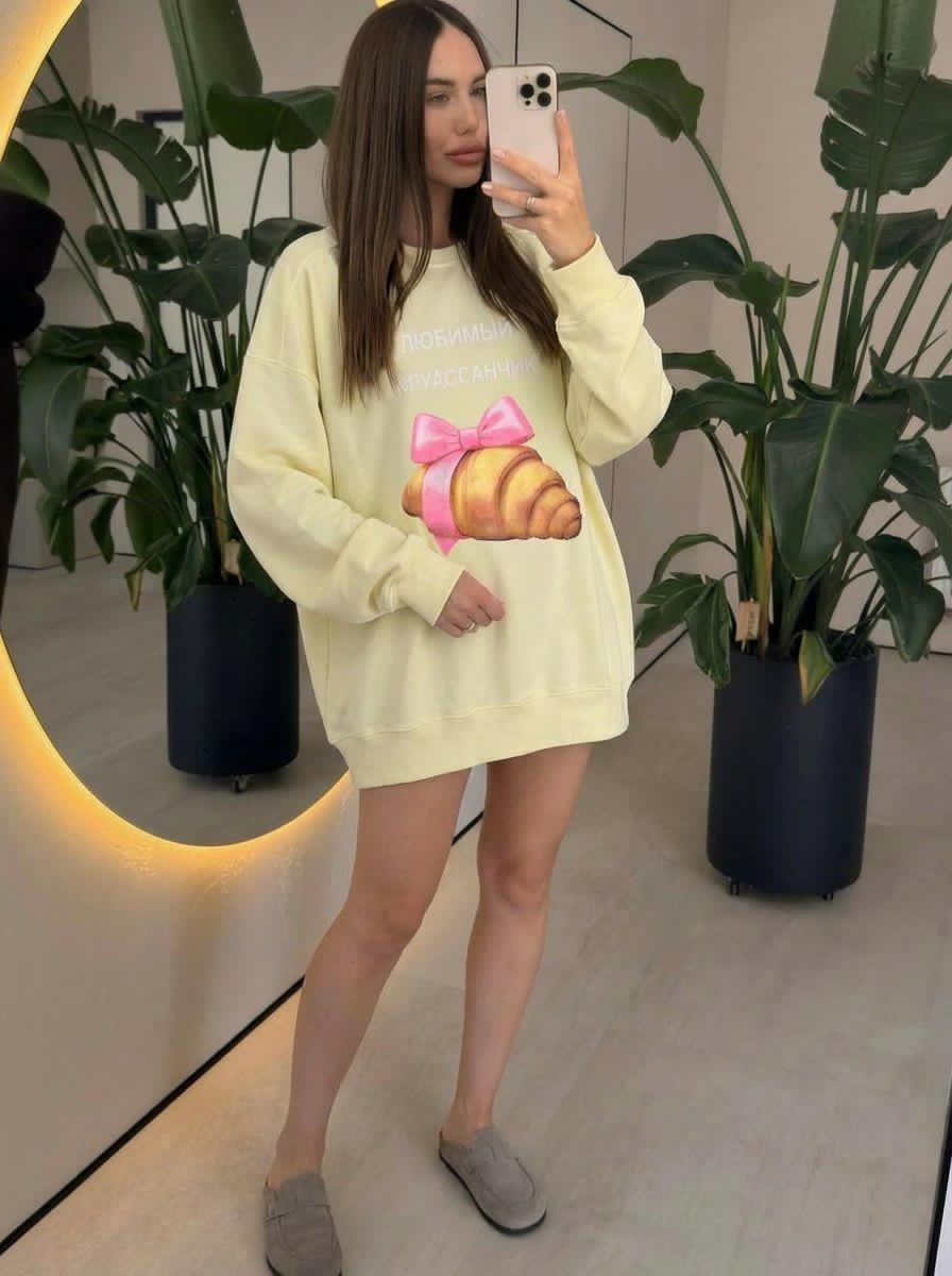 свитшот оверсайз с принтом,худи оверсайз,cвитшот женский оверсайз,женский свитшот,женская толстовка оверсайз