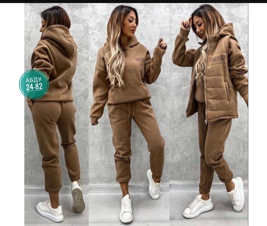 костюм женский,костюм тройка женский,теплый костюм,серый костюм тройка женский,женский спортивный костюм на флисе