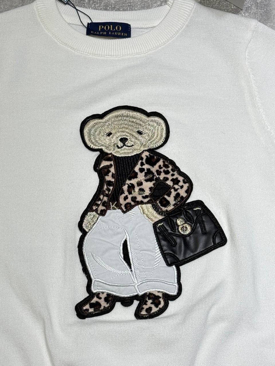 джемпер одежда,ralph lauren свитер с мишкой polo ralph lauren,свитер с мишкой,свитер с вышивкой,джемпер летний