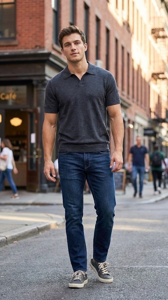 кэжуал стиль мужской,поло с джинсами,мужской стиль,мужской кэжуал,мужские джинсы