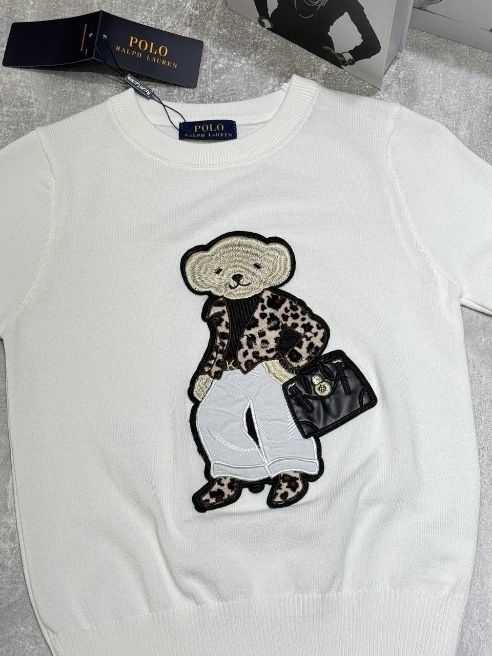 джемпер одежда,ralph lauren свитер с мишкой polo ralph lauren,свитер с мишкой,свитер с вышивкой,джемпер летний