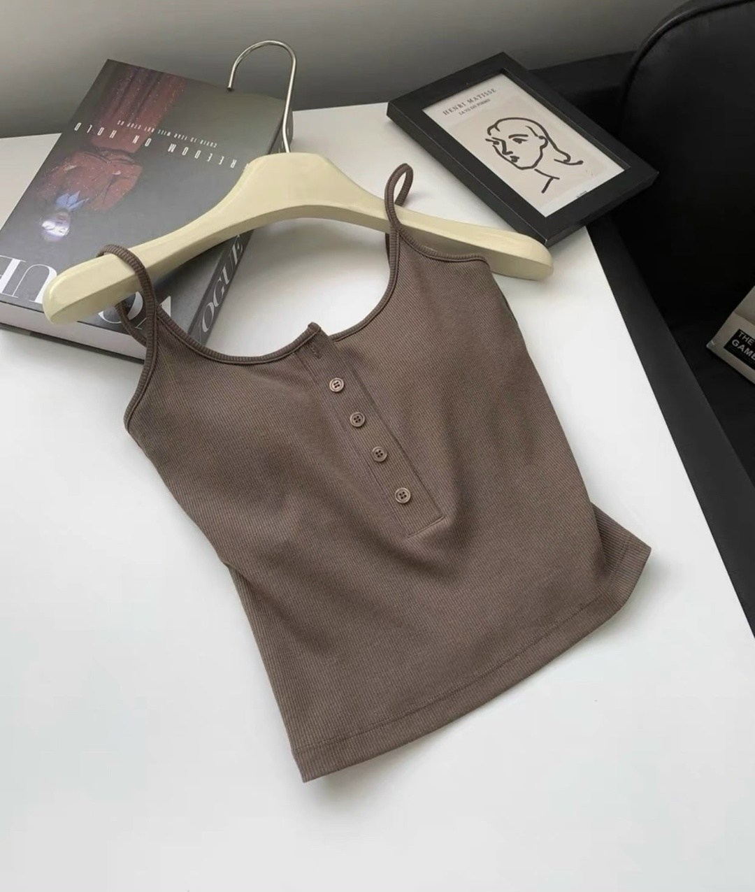 женская майка,женский топ,топы и майки,топ на пуговицах,хлопковые топы