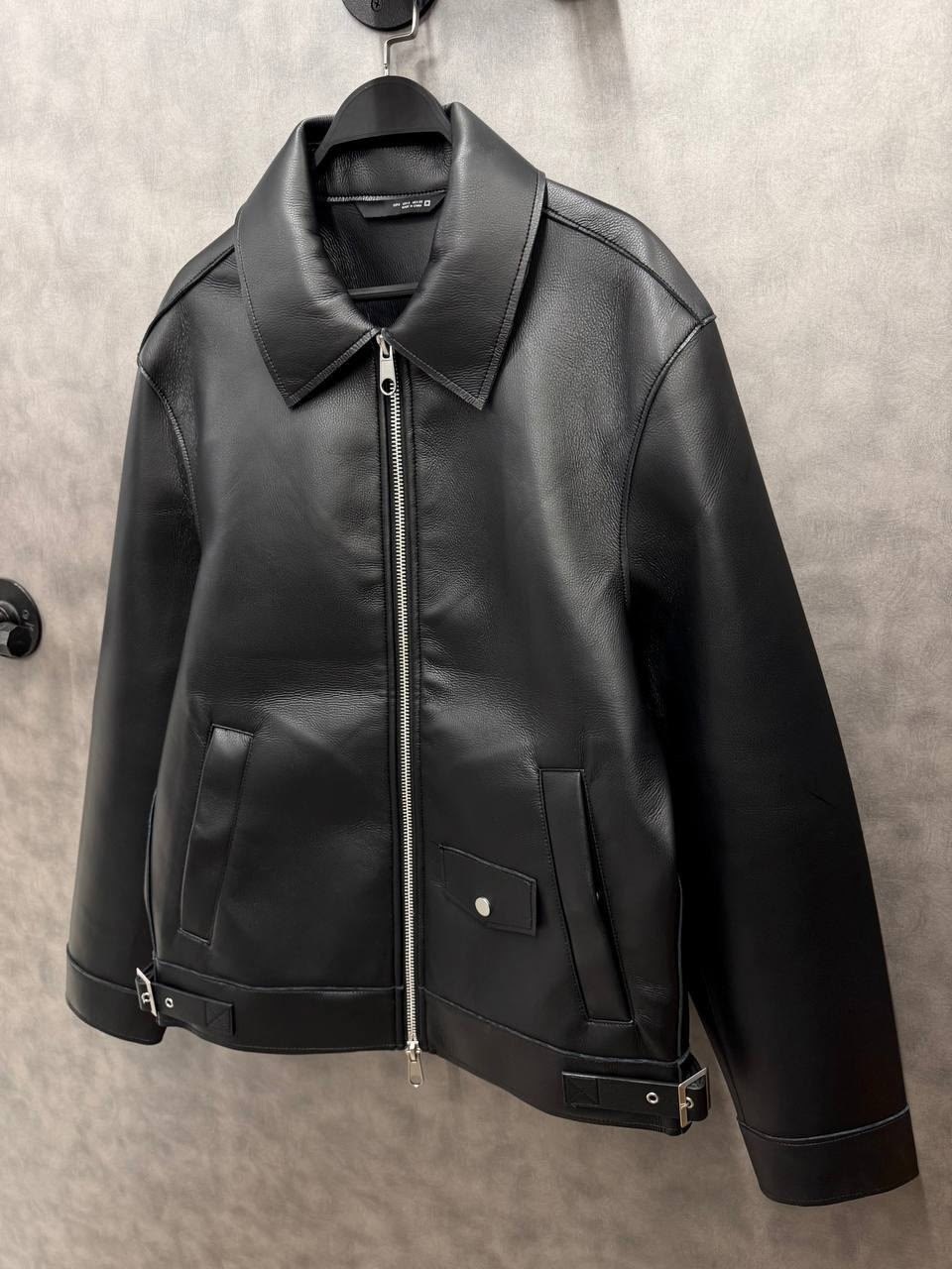 байкерская куртка из искусственной кожи,мужская кожаная куртка,кожаная куртка классическая,кожаная куртка,кожаная куртка zara черная