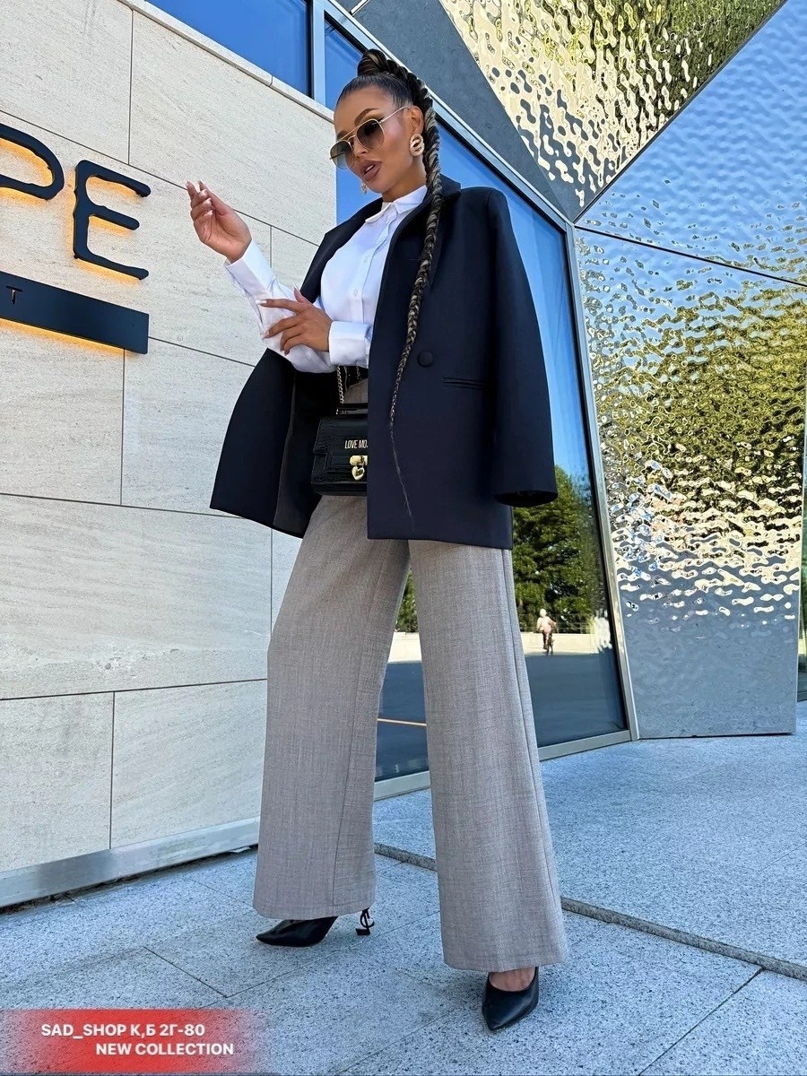 женские брюки палаццо,костюм классический,брюки палаццо,брючный костюм женский,женский классический костюм