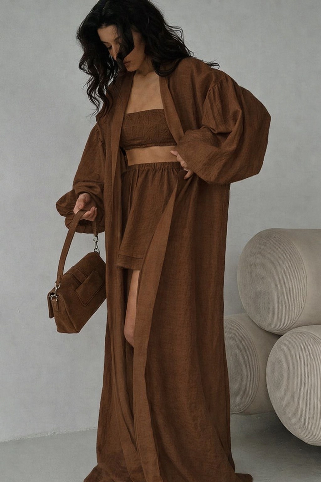 женский летний кардиган и шорты из полиэстера,длинный кардиган,костюм голубой,пижамные костюмы,комплект кардиган